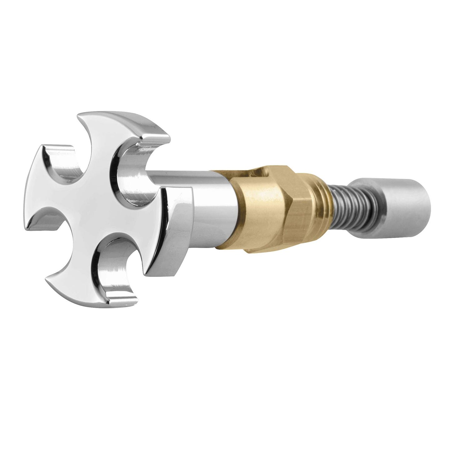 Biker's Choice Enrichener Knobs for V-Twin - Cross with Cut-Out 120247_106114