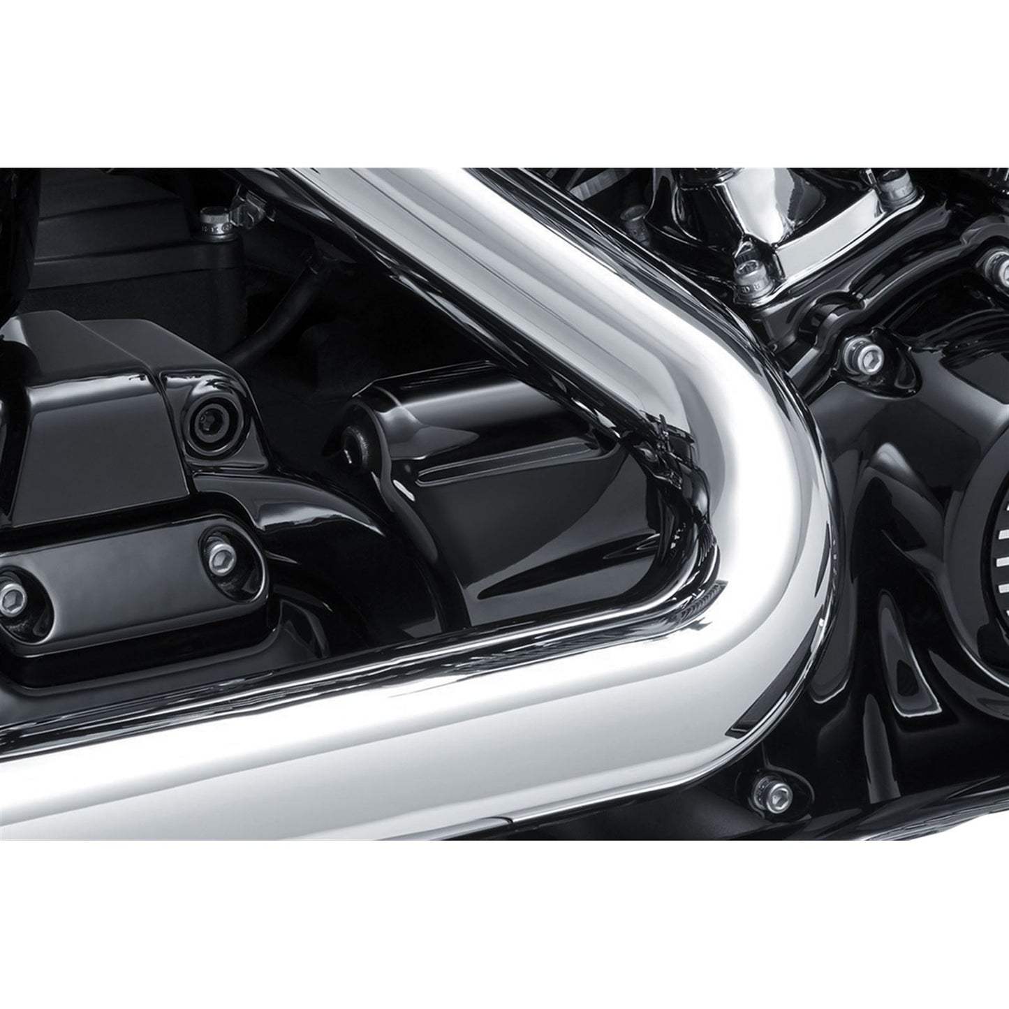 Kuryakyn Oil Line Cover - Precision - Black 6461_411265