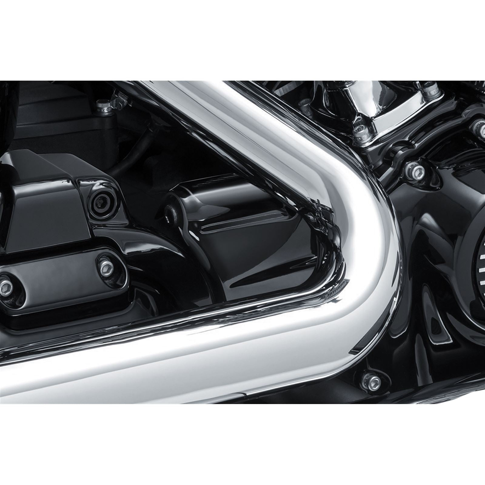 Kuryakyn Oil Line Cover - Precision - Black 6461_411265