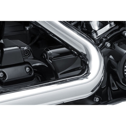 Kuryakyn Oil Line Cover - Precision - Black 6461_411265