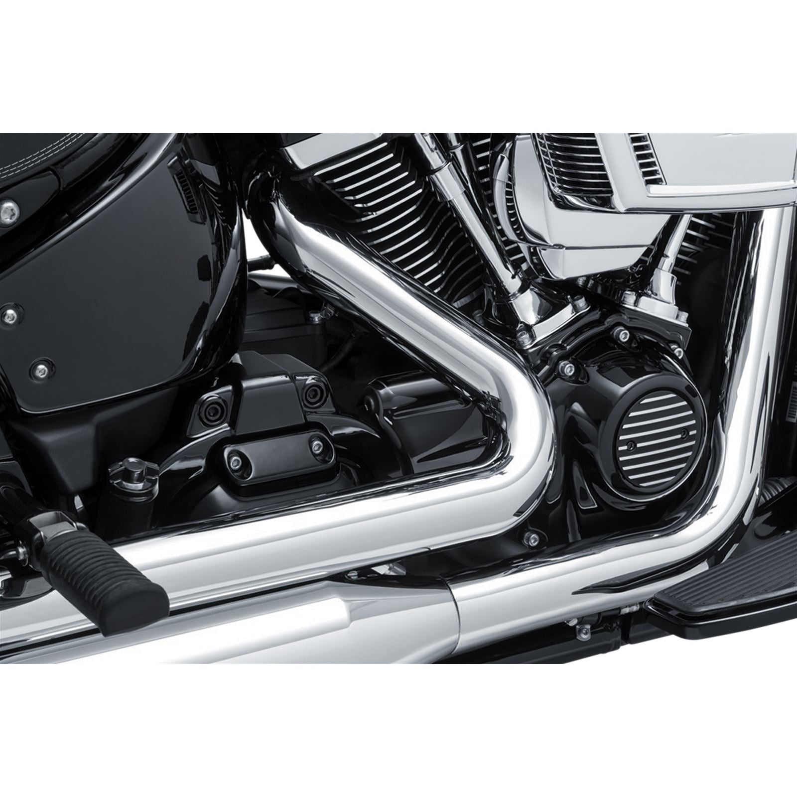 Kuryakyn Oil Line Cover - Precision - Black 6461_411266