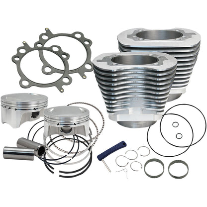 S&S Cycle Cylinder Kit - 100" - Silver 910-0642_469483