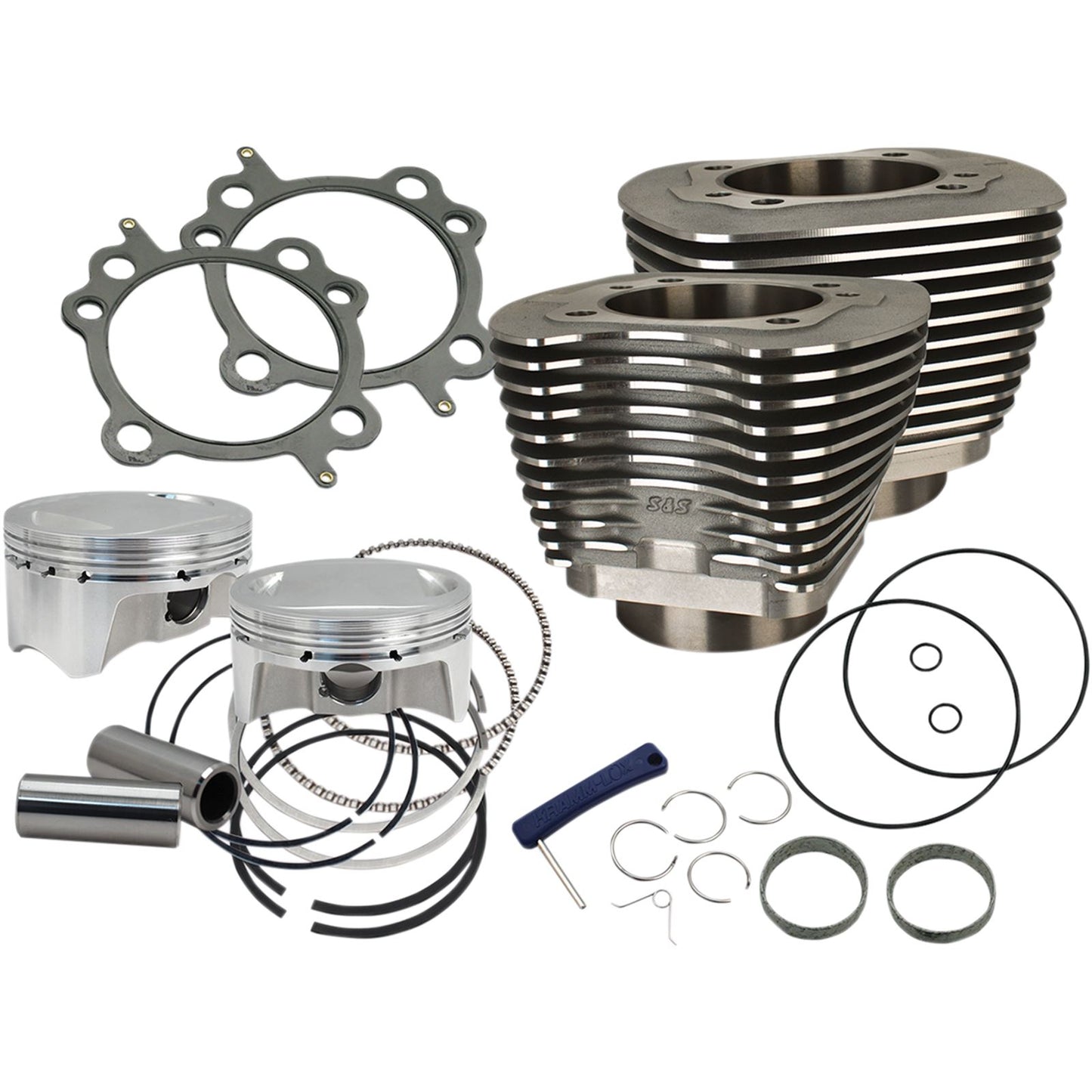 S&S Cycle Cylinder Kit - 100" - Black 910-0646_469484