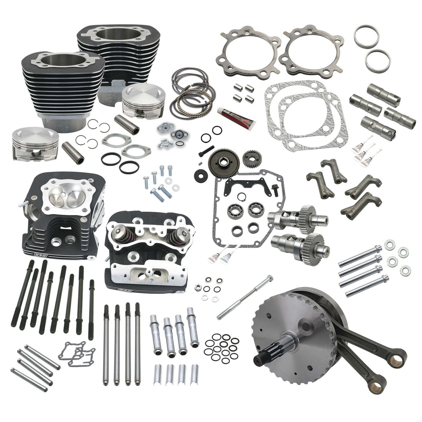 S&S Cycle Hot Set-Up Kit - 124" - Black 900-0564_106372