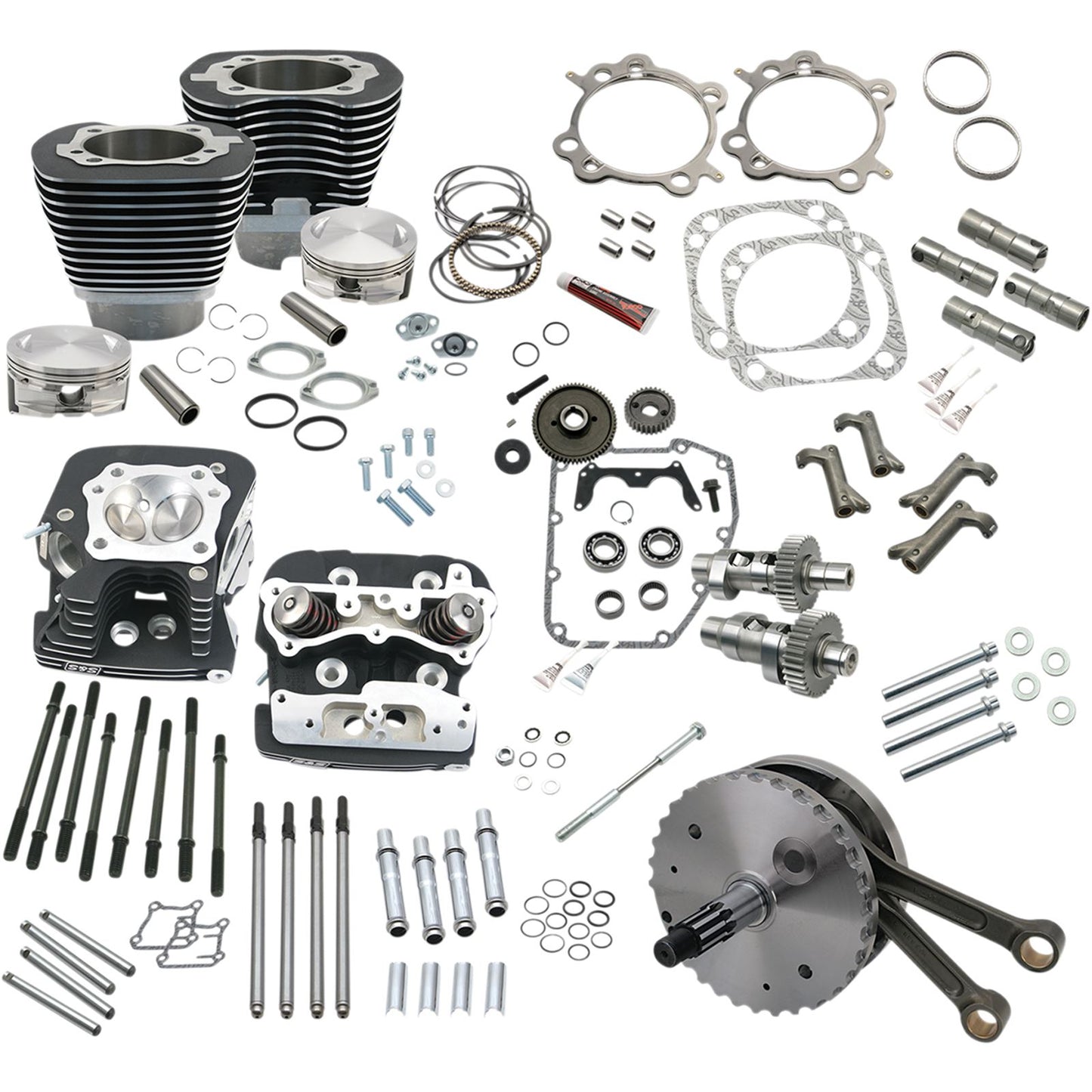 S&S Cycle Hot Set-Up Kit - 124" - Black 900-0564_468968