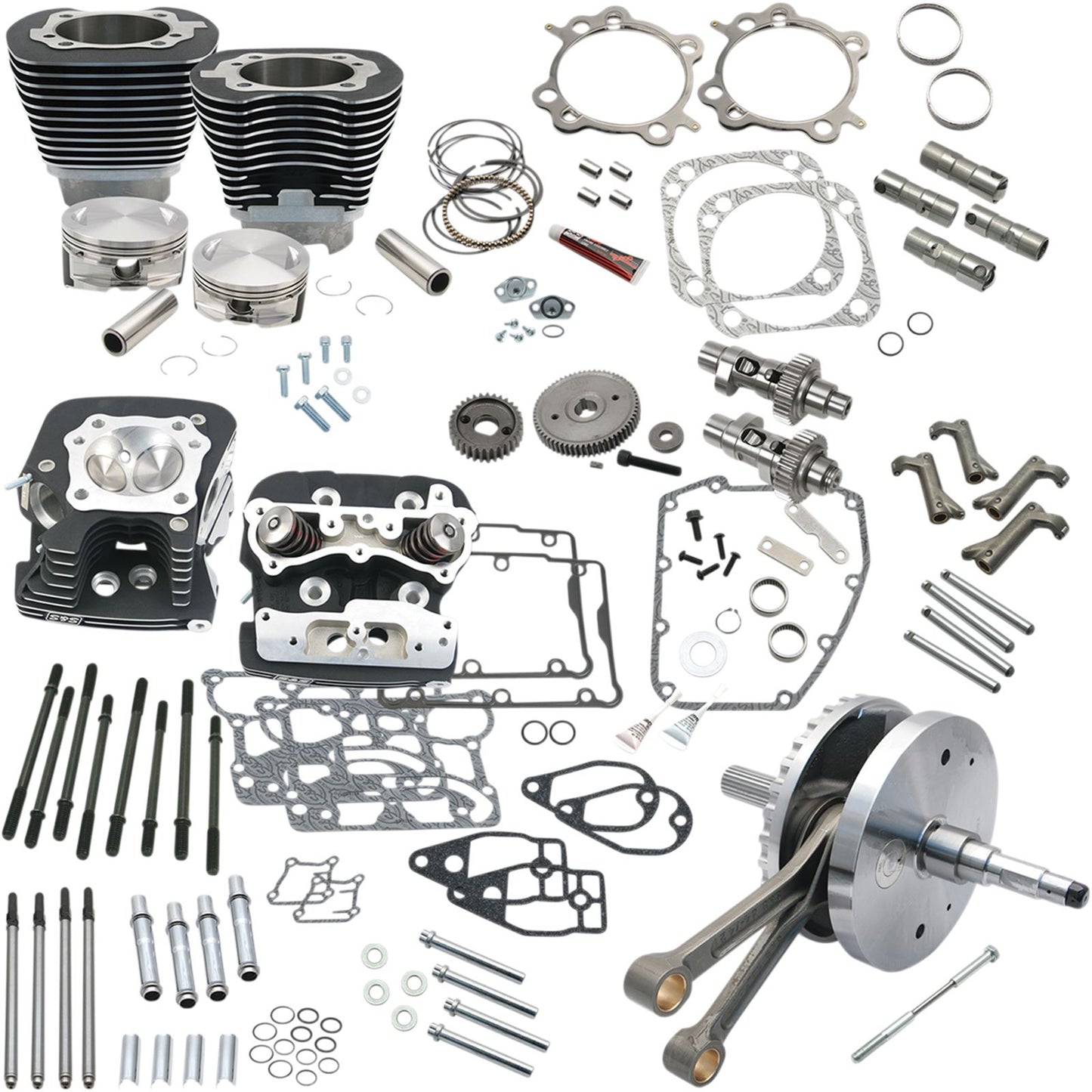 S&S Cycle Hot Set-Up Kit - 124" - Black 900-0568_468969