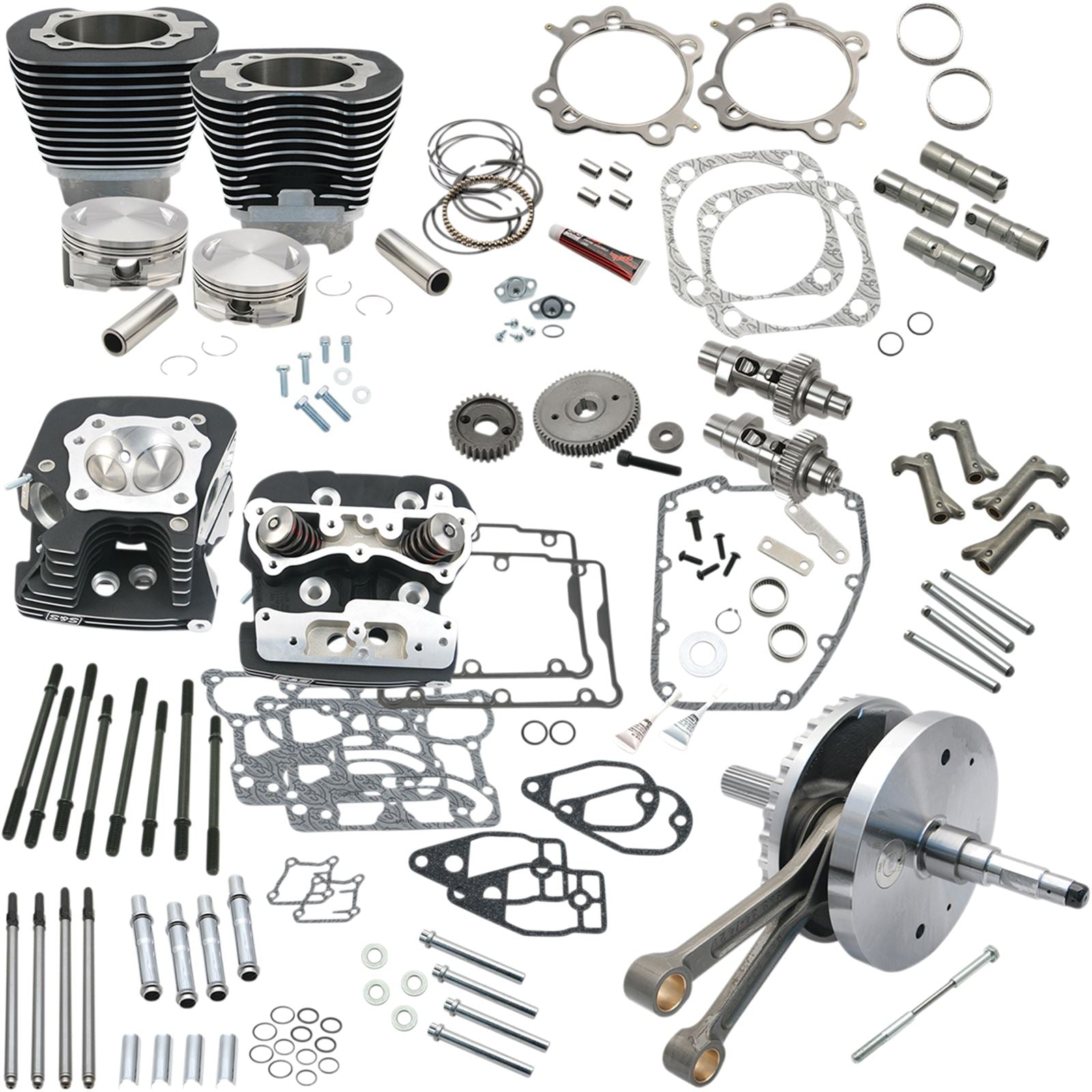 S&S Cycle Hot Set-Up Kit - 124" - Black 900-0568_468969