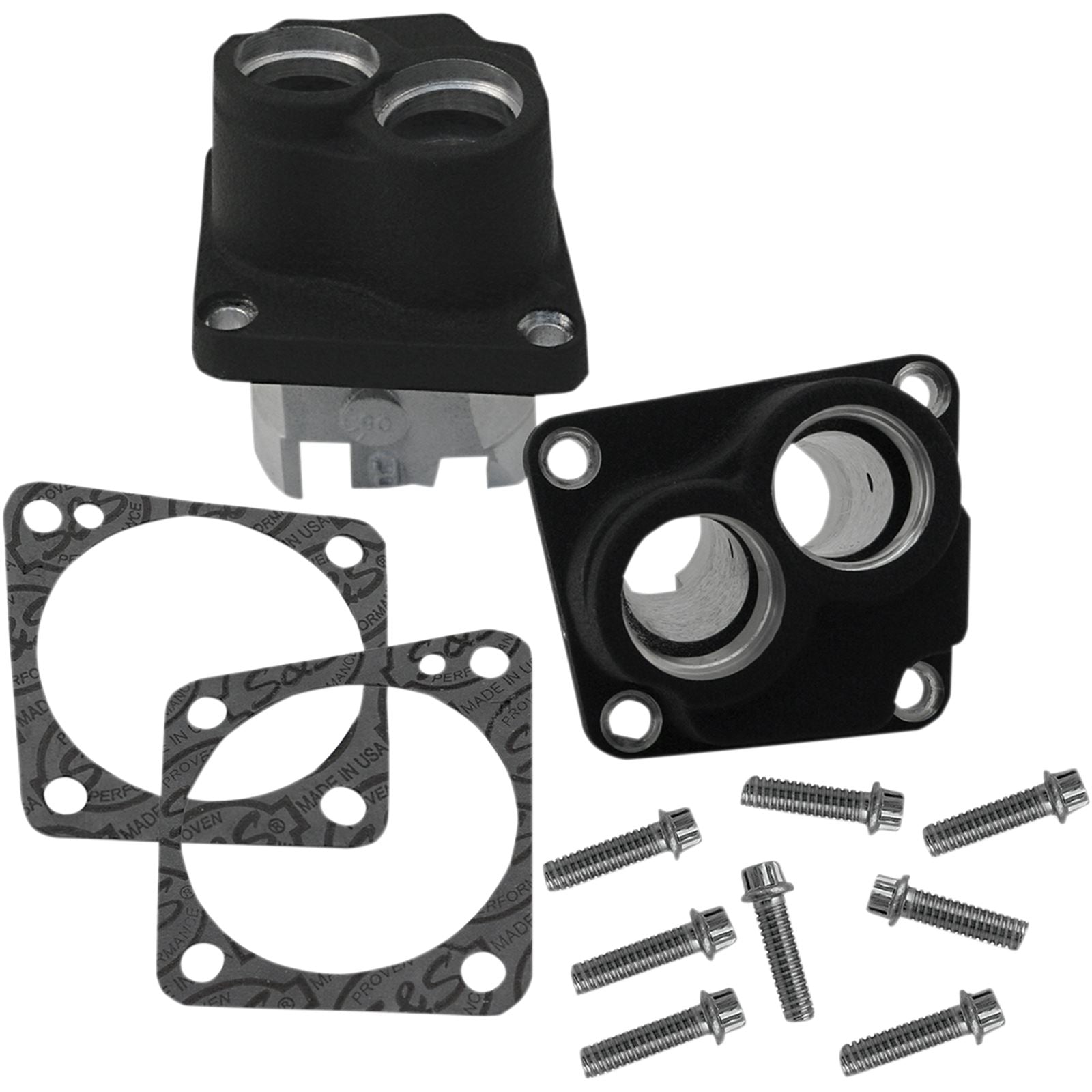 S&S Cycle Tappet Guides - Wrinkle Black Cast 33-5324_469392