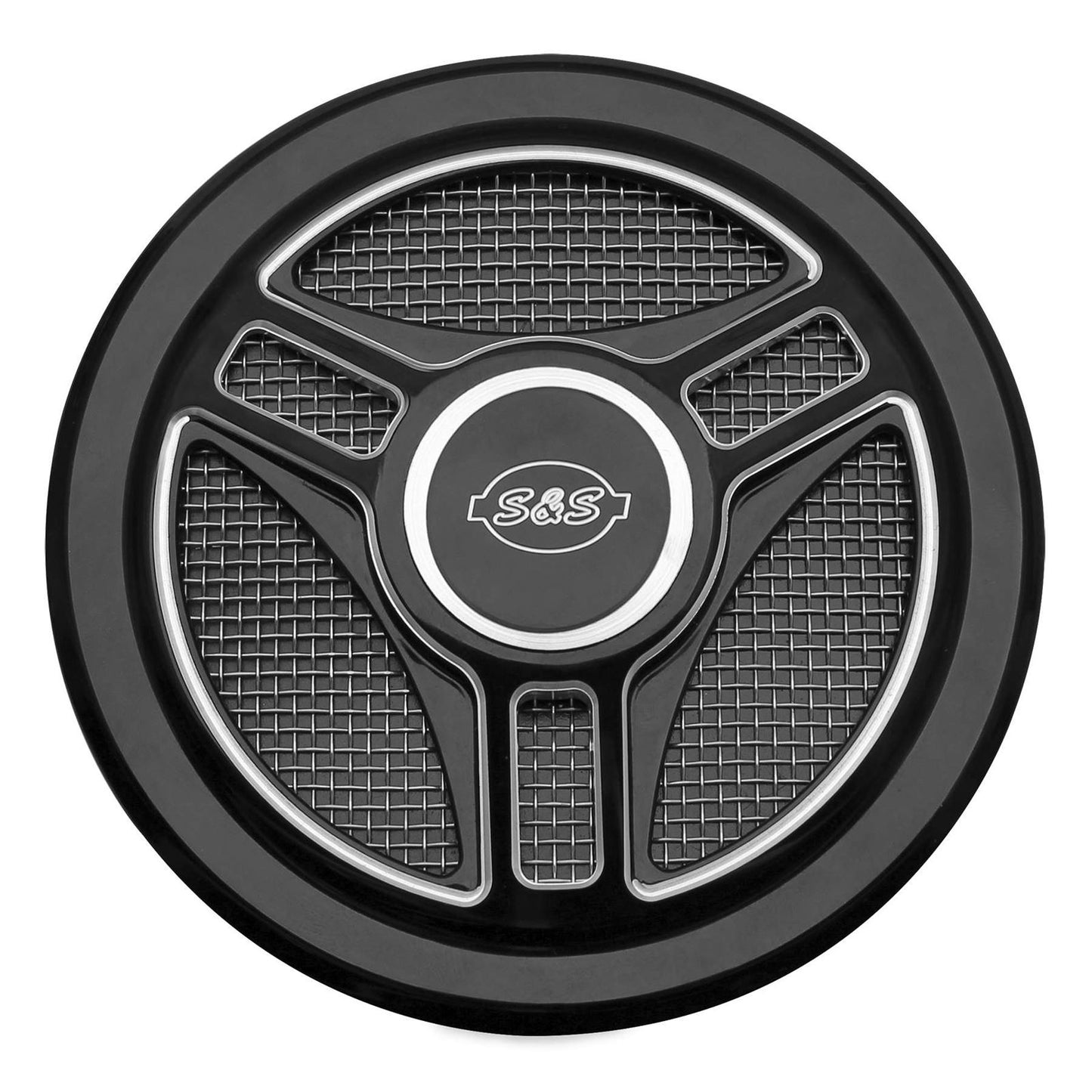 S&S Cycle Air Cleaner Cover Triple-Spoke 170-0210_106431