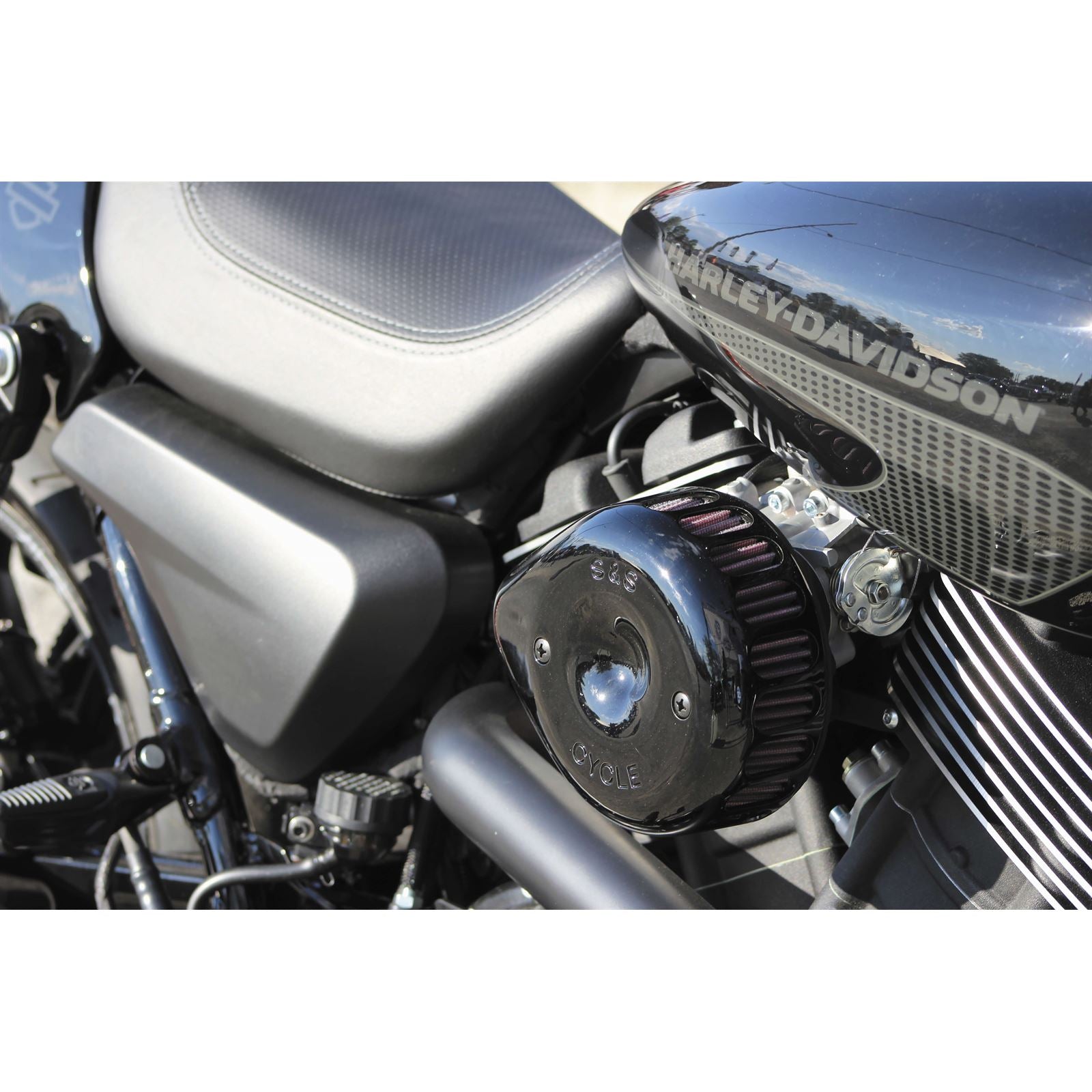 S&S Cycle Air Cleaner Cover Mini Tear-Drop Black 170-0366_106523