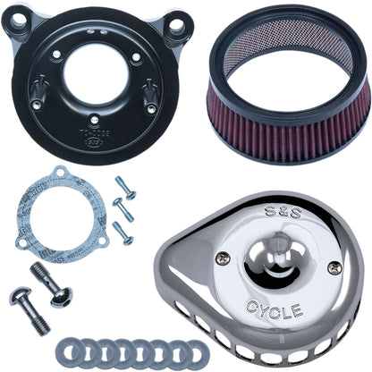 S&S Cycle Air Cleaner Chrome Mounted Throttle-by-Wire -16 For Harley FLHR 08-10 170-0437_469782