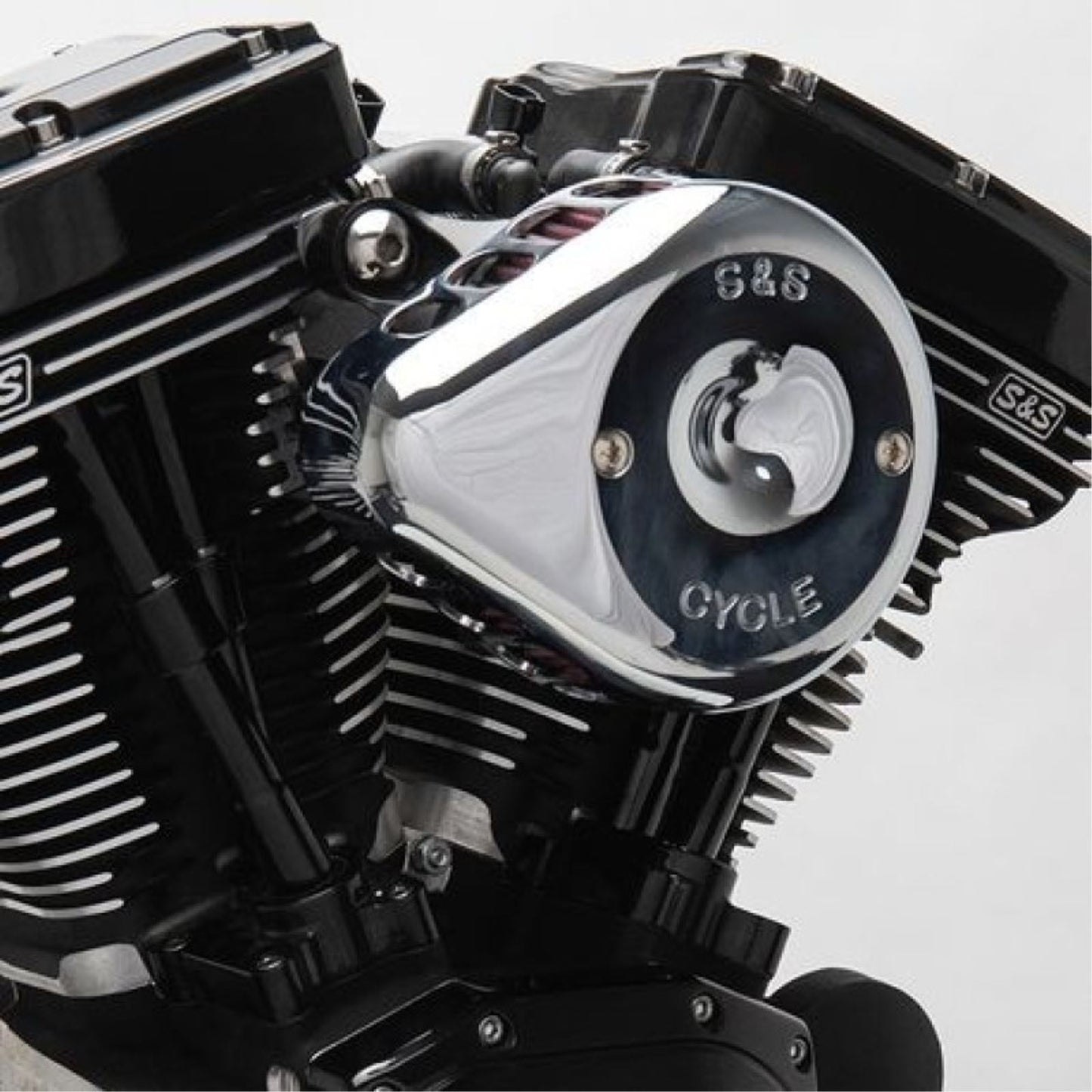 S&S Cycle Air Cleaner Chrome Mounted Throttle-by-Wire -16 For Harley FLHR 08-10 170-0437_1464326
