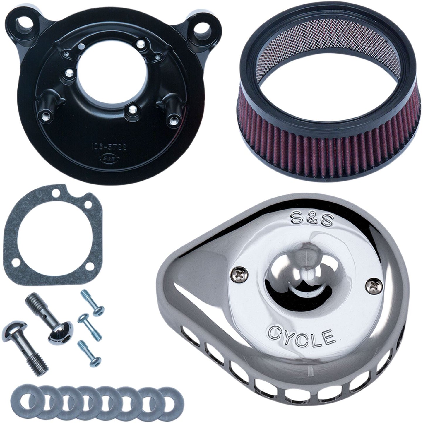 Air Cleaner Chrome Mounted - '01-17 Twin Cam_469784