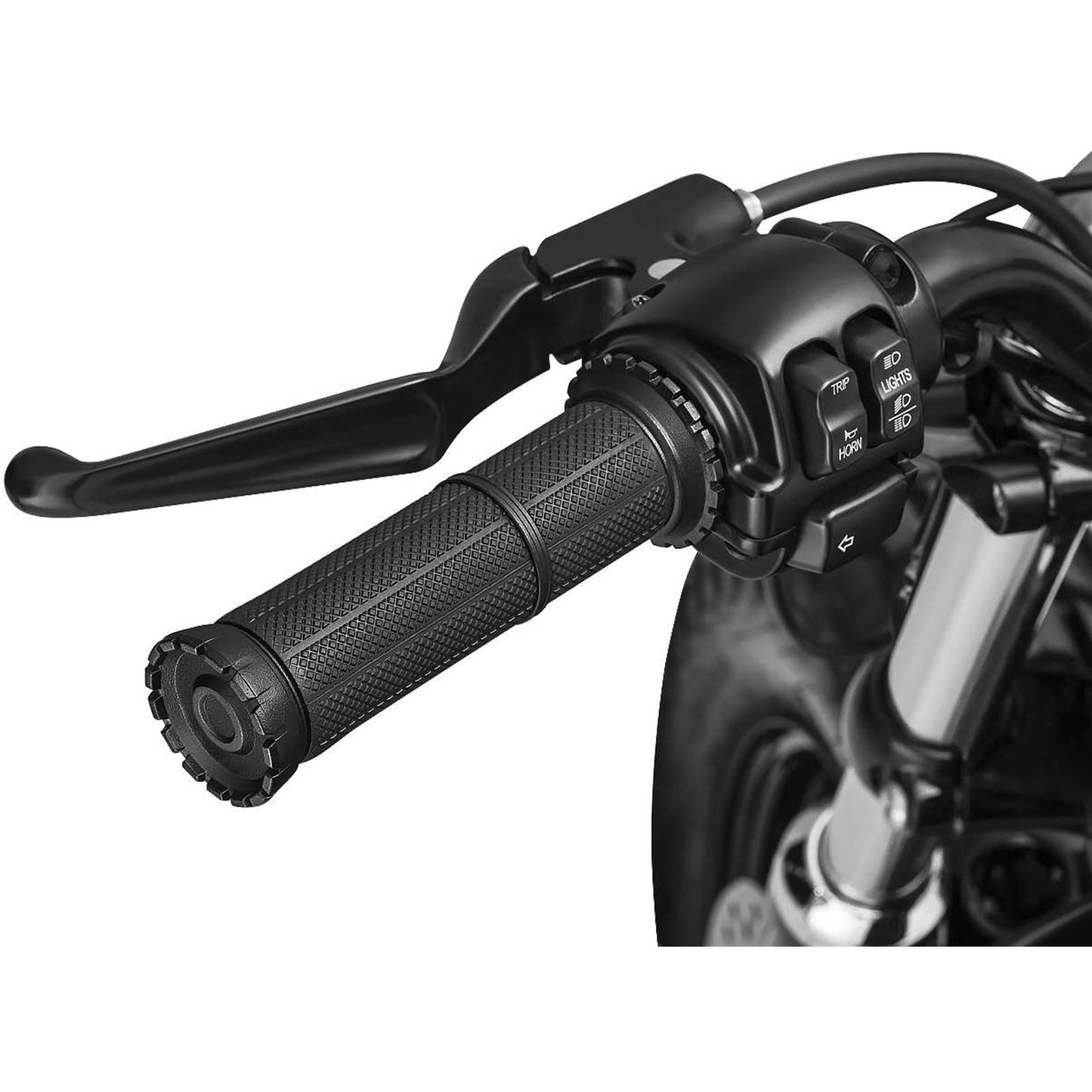 Kuryakyn Black Riot Grips for Harleys '80-21 OPEN-BOX 3582_1493723