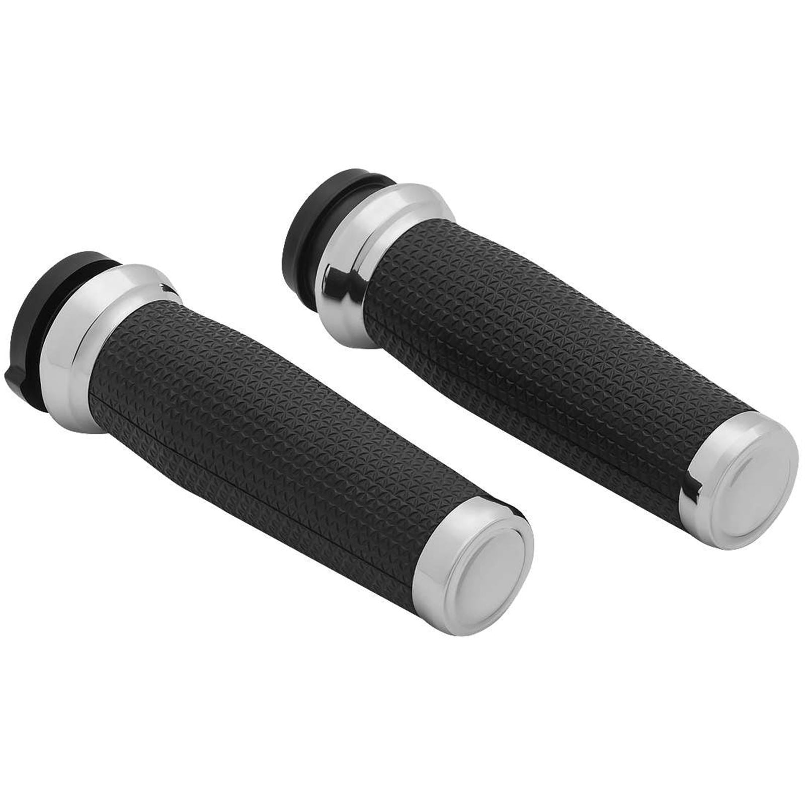Kuryakyn Chrome Thresher Grips for Throttle-by-Wire Harley Davidson 5942_106619