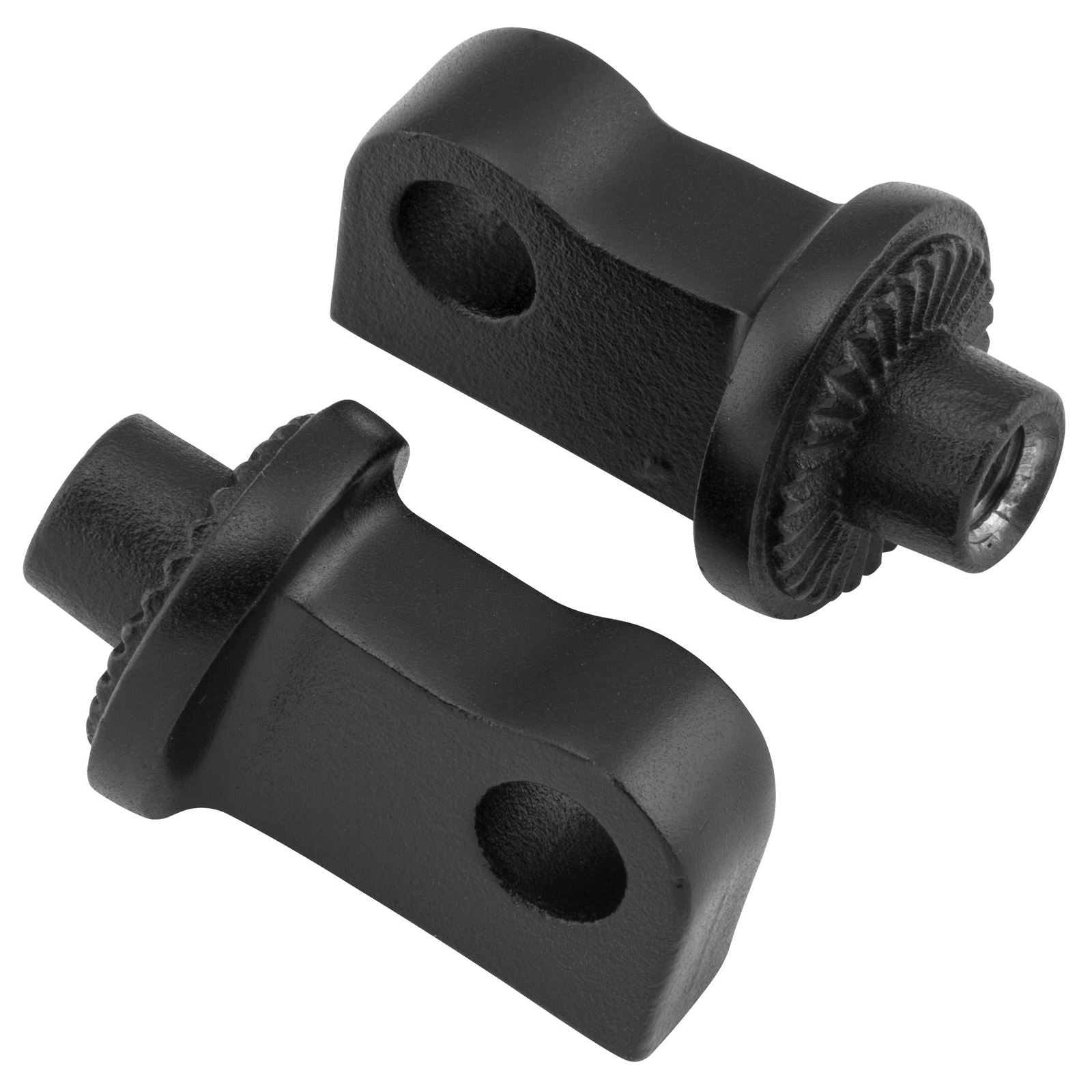 Kuryakyn Peg Adaptors Splined, Front, Satin Black 8896_106629