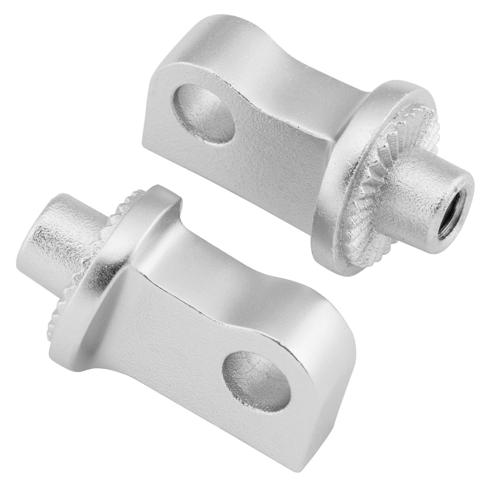 Kuryakyn Peg Adaptors Splined, Front, Silver 8897_106630