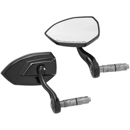 Kuryakyn Phantom Bar End Mirrors - Black 1959_106657
