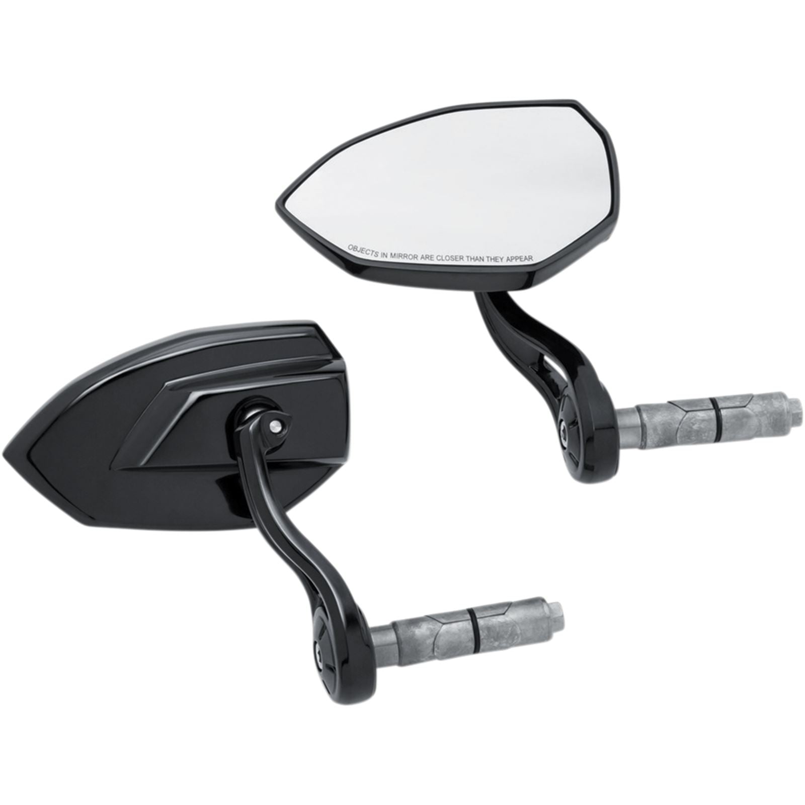 Kuryakyn Phantom Bar End Mirrors - Black 1959_411048