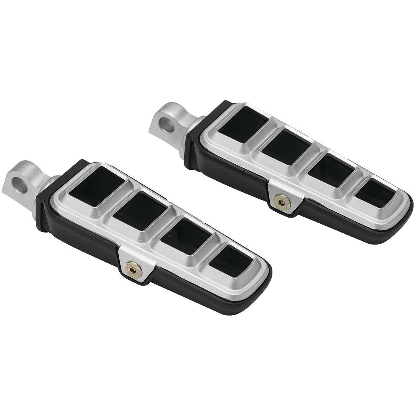 Kuryakyn Dillinger Footpegs with Male Mount Adapter - Silver 6666_106720