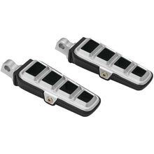 Kuryakyn Dillinger Footpegs with Male Mount Adapter - Silver 6666_106720