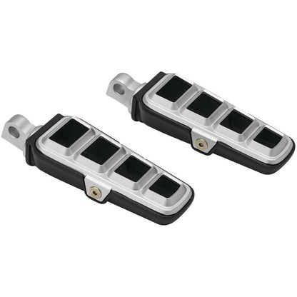 Kuryakyn Dillinger Footpegs with Male Mount Adapter - Silver 6666_106720