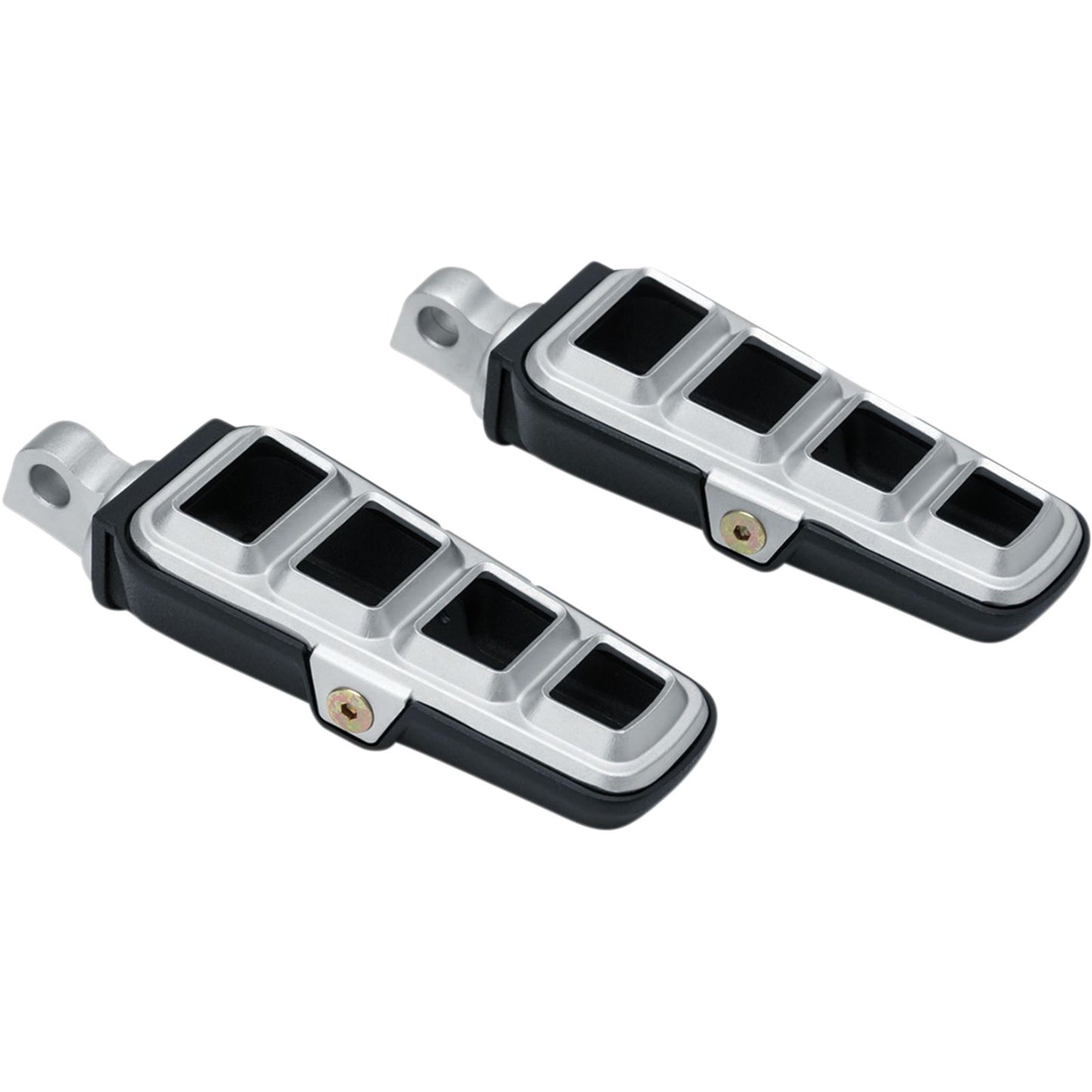 Kuryakyn Dillinger Footpegs with Male Mount Adapter - Silver 6666_412103