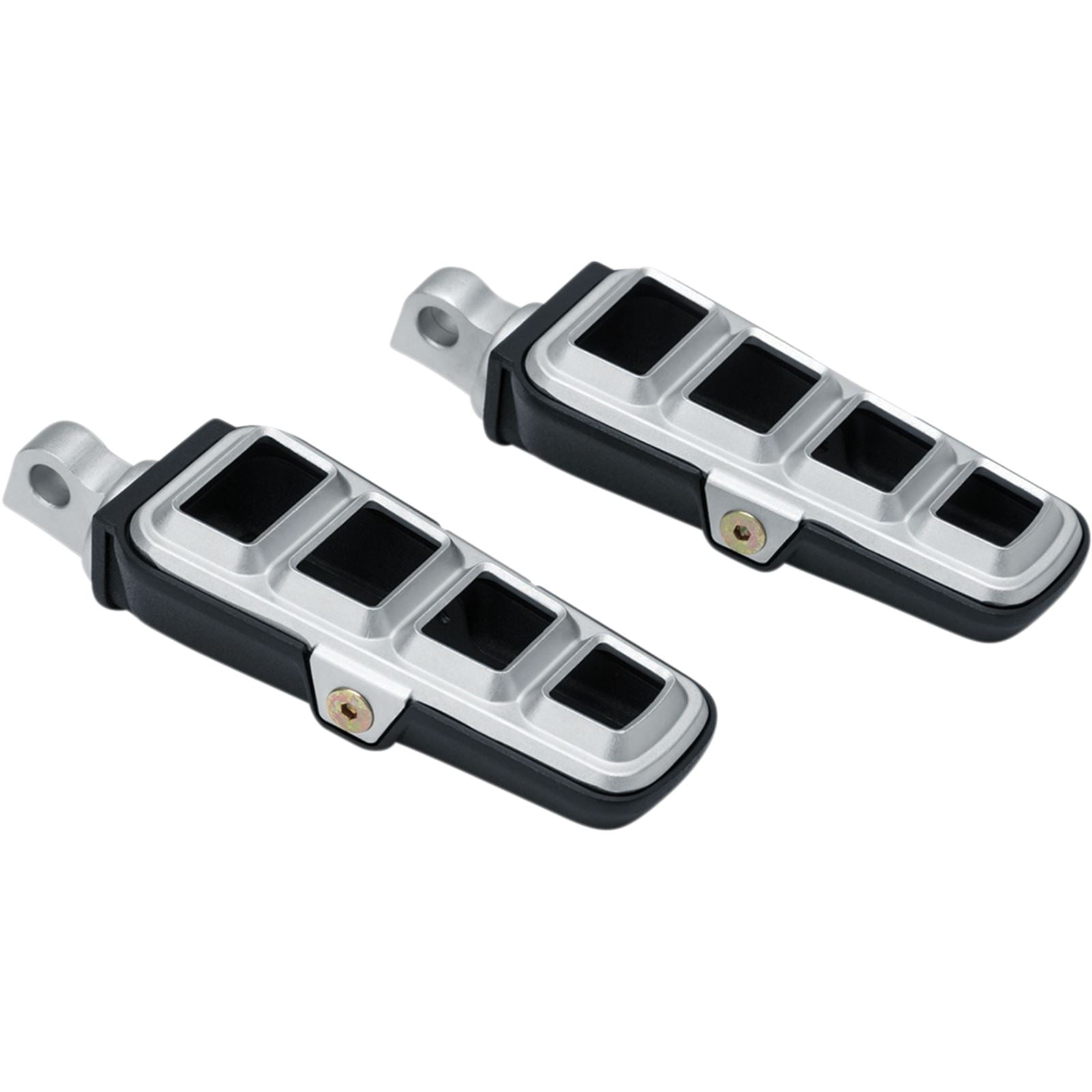 Kuryakyn Dillinger Footpegs with Male Mount Adapter - Silver 6666_412103