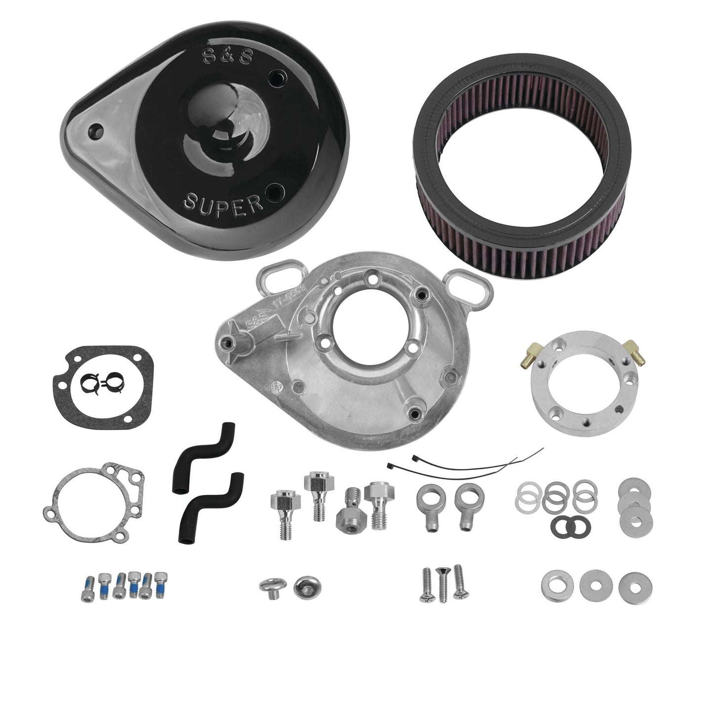S&S Cycle Air Cleaner Tear-Drop - '01-17 Black 170-0304B_106757