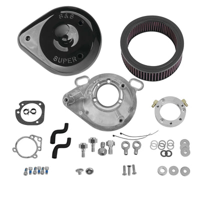 S&S Cycle Air Cleaner Tear-Drop - '01-17 Black 170-0304B_106757