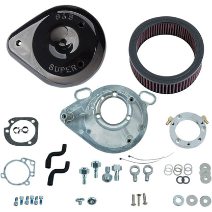 S&S Cycle Air Cleaner Tear-Drop - '01-17 Black 170-0304B_469775