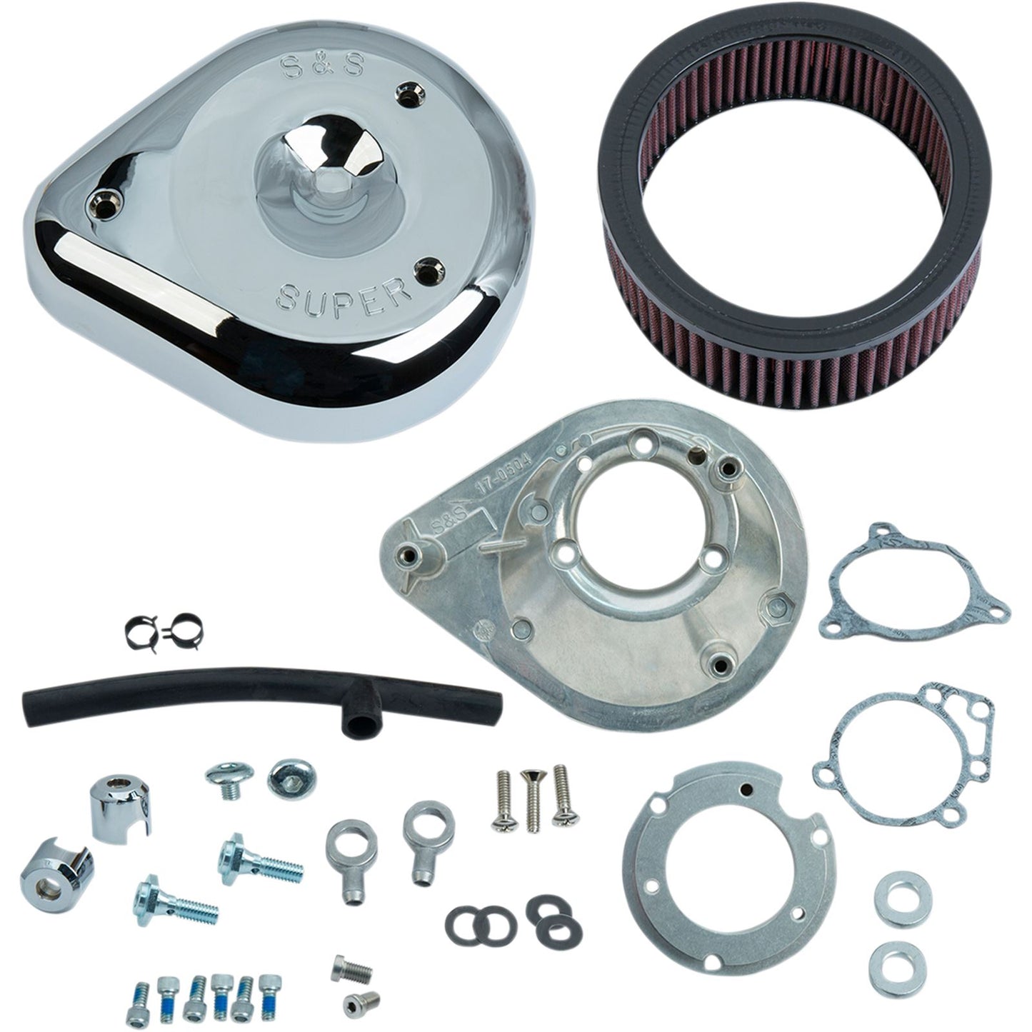 S&S Cycle Air Cleaner Tear-Drop - '08-17 Chrome 170-0305B_469776