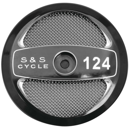S&S Cycle Air Cleaner Cover Stealth 124" - Black 170-0321_106761