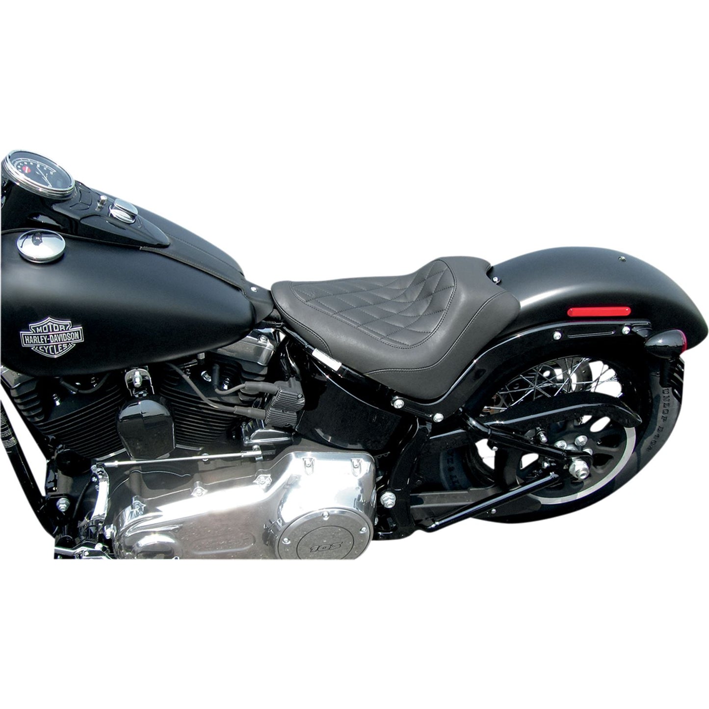 Mustang Motorcycle Products Wide Tripper Solo Seat - Black - Diamond 76762_447508