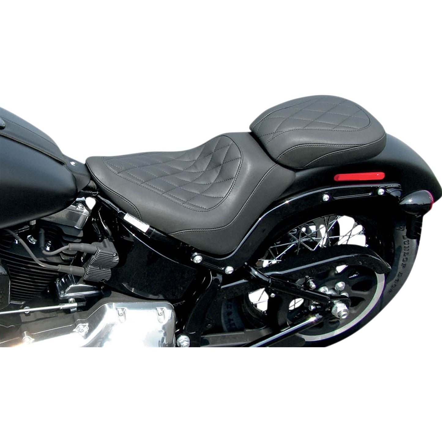 Mustang Motorcycle Products Wide Tripper Solo Seat - Black - Diamond 76762_447509