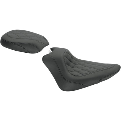 Mustang Motorcycle Products Wide Tripper Solo Seat - Black - Diamond 76762_447510