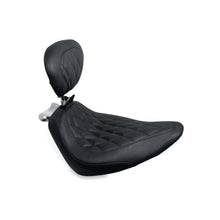 Mustang Motorcycle Products Wide Tripper Solo Seat Solo with Backrest Diamond Stitch - Black 79821_1674718