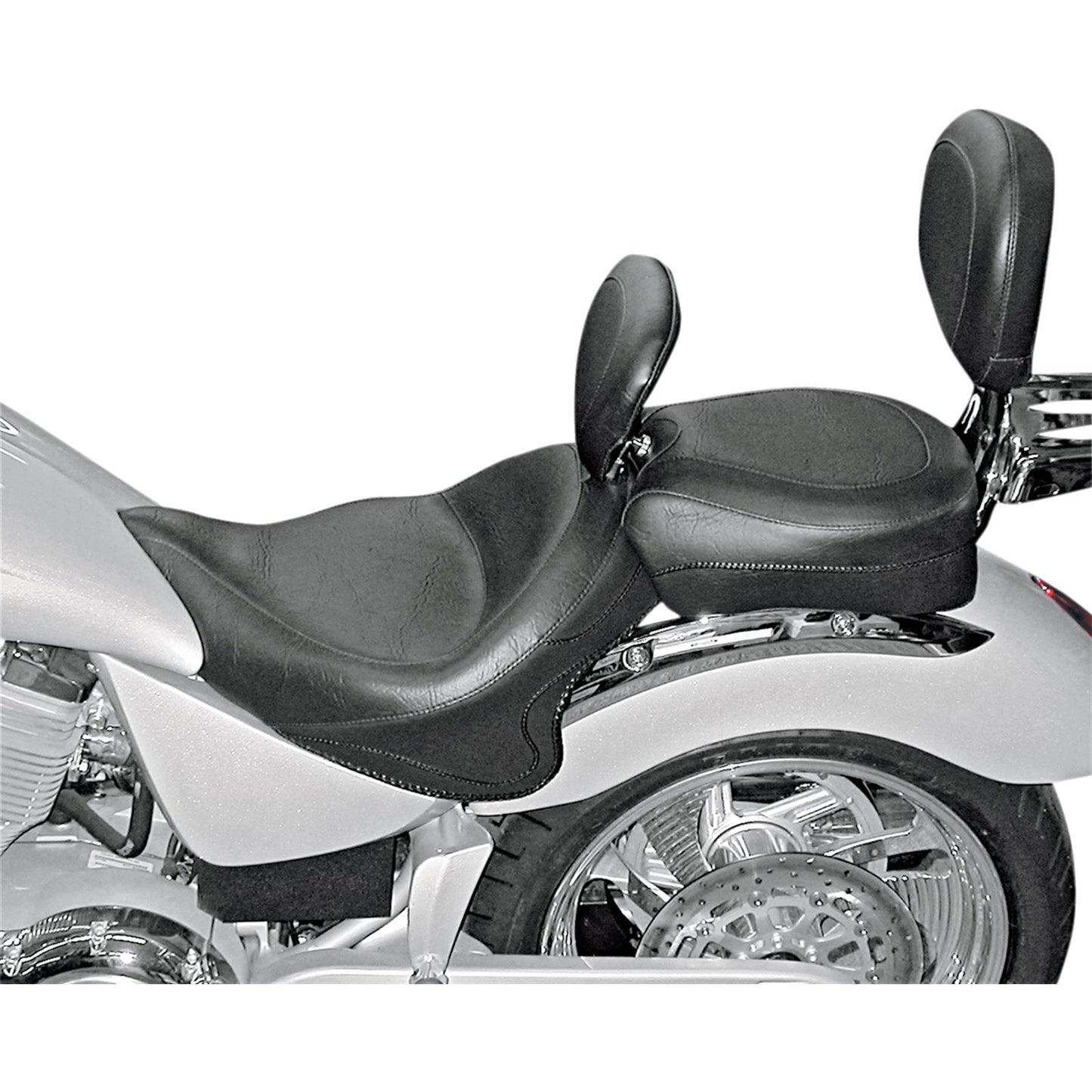 Mustang Motorcycle Products 2-Piece Wide Vintage Seat - Driver Backrest - Vegas 79381_447844