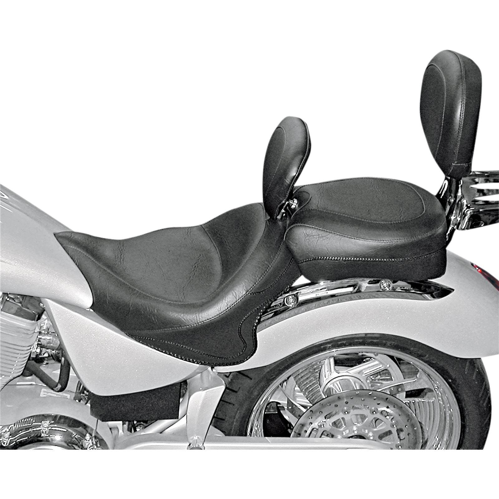 Mustang Motorcycle Products 2-Piece Wide Vintage Seat - Driver Backrest - Vegas 79381_447844
