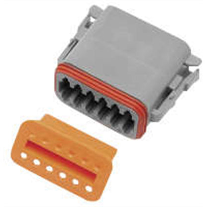 Namz Deutsch Plug - 12-Pin - Gray [MPN: DP-12G]_106970