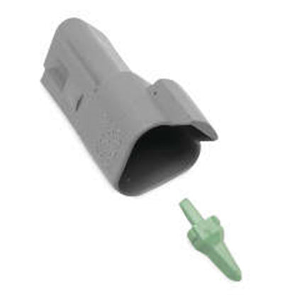 Namz Deutsch Receptacle - 3-Pin - Gray [MPN: DR-3G]_106996