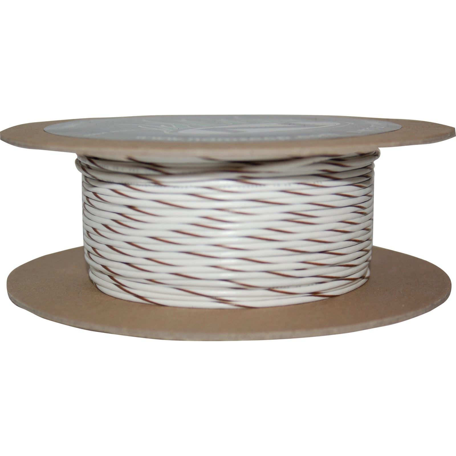 Namz 100' Wire Spool - 18 Gauge - White/Brown [MPN: NWR-91-100]_728417