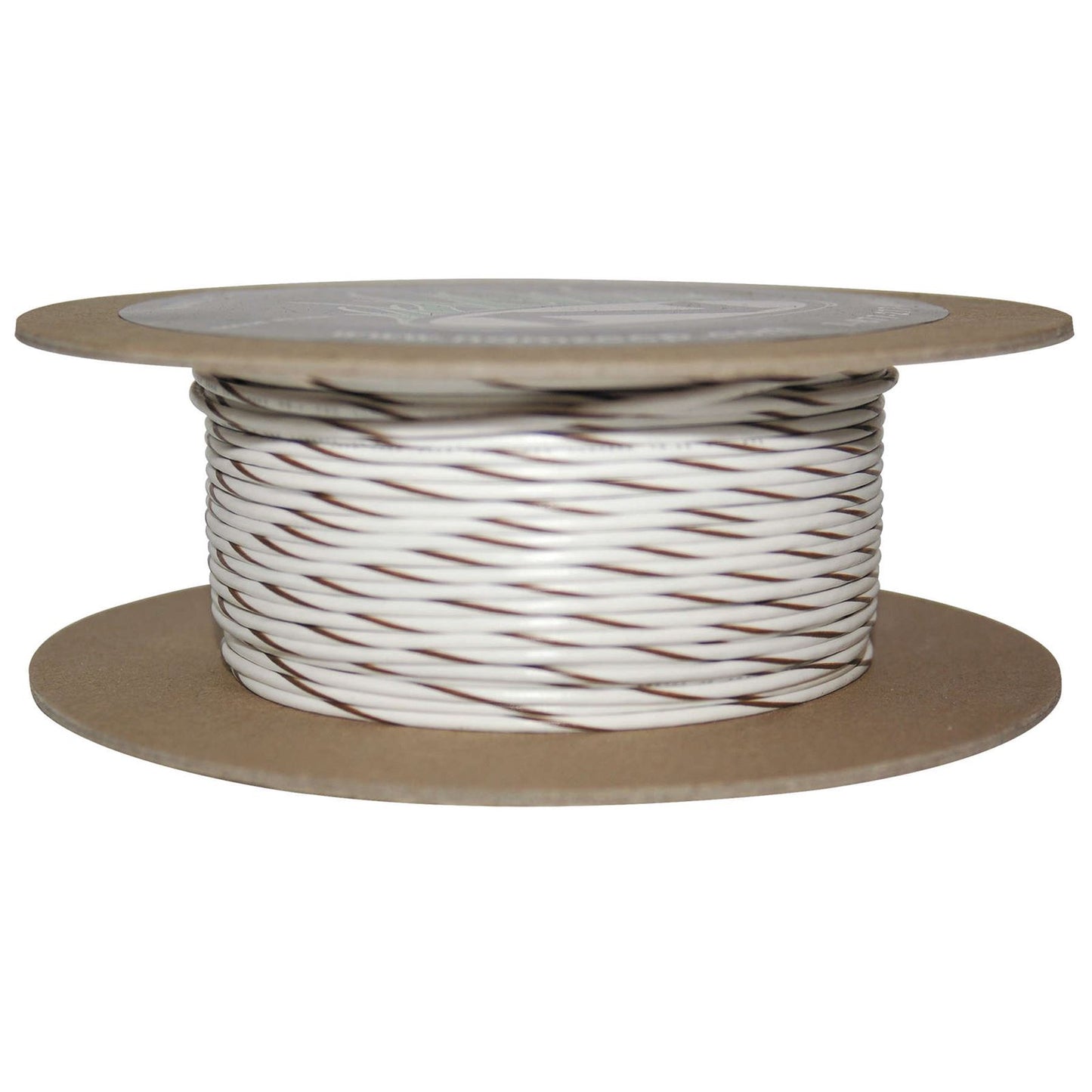 Namz 100' Wire Spool - 18 Gauge - White/Brown [MPN: NWR-91-100]_107038