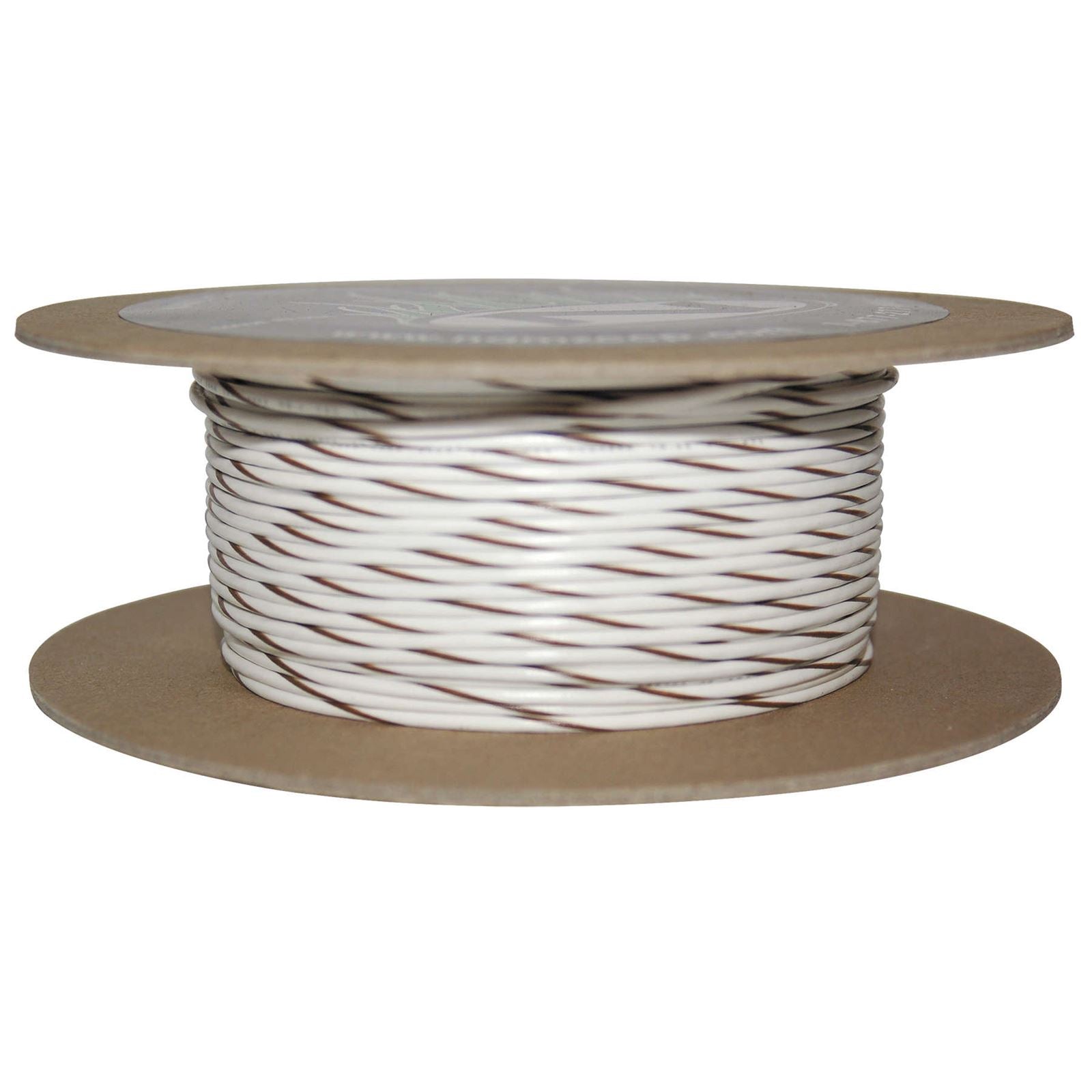 Namz 100' Wire Spool - 18 Gauge - White/Brown [MPN: NWR-91-100]_107038