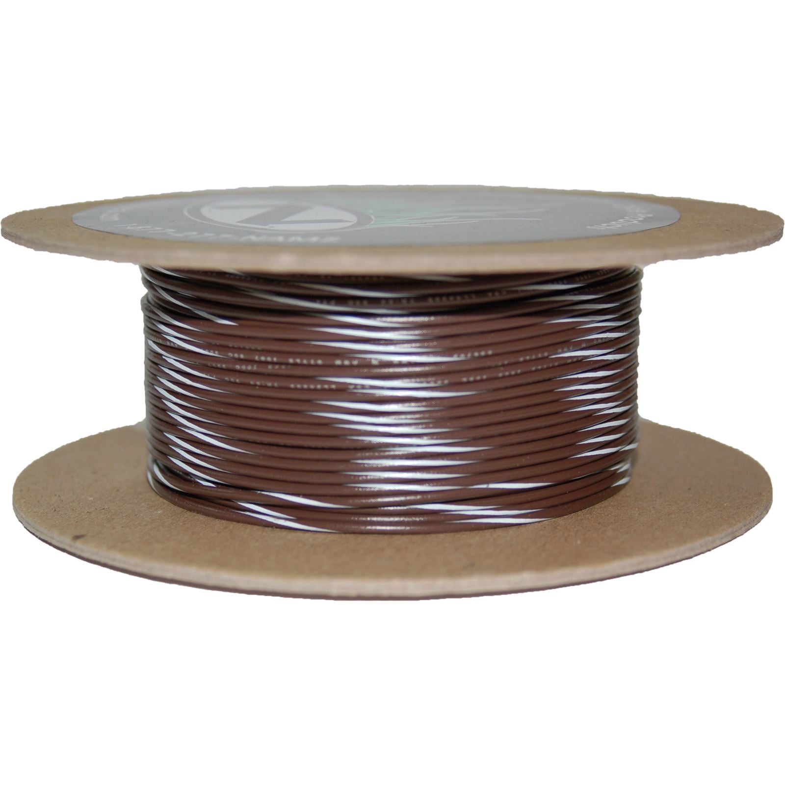 Namz 100' Wire Spool - 18 Gauge - Brown/White [MPN: NWR-19-100]_728461