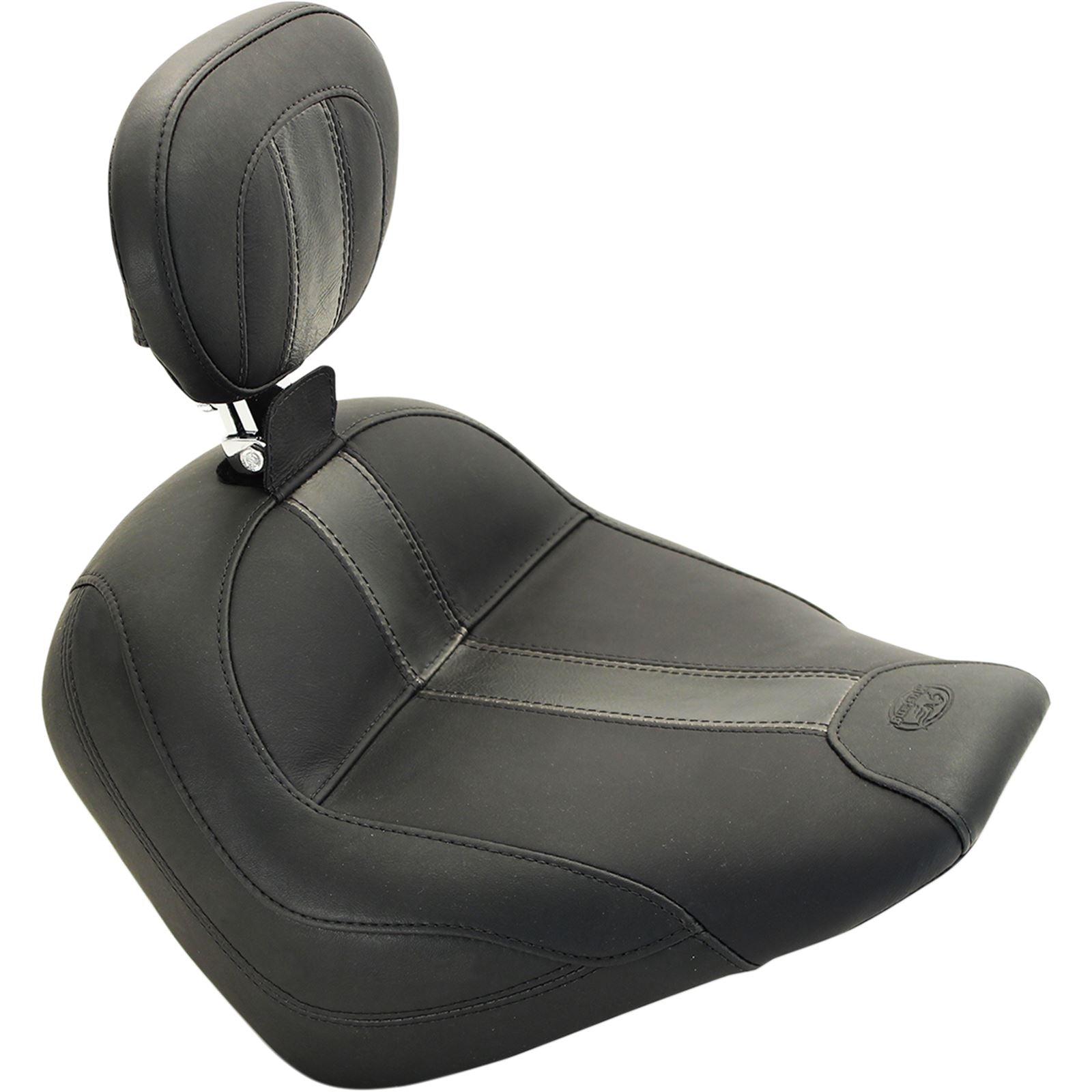 Mustang Motorcycle Products Solo Seat - Black - Vinyl - Driver's Backrest 79507_447964