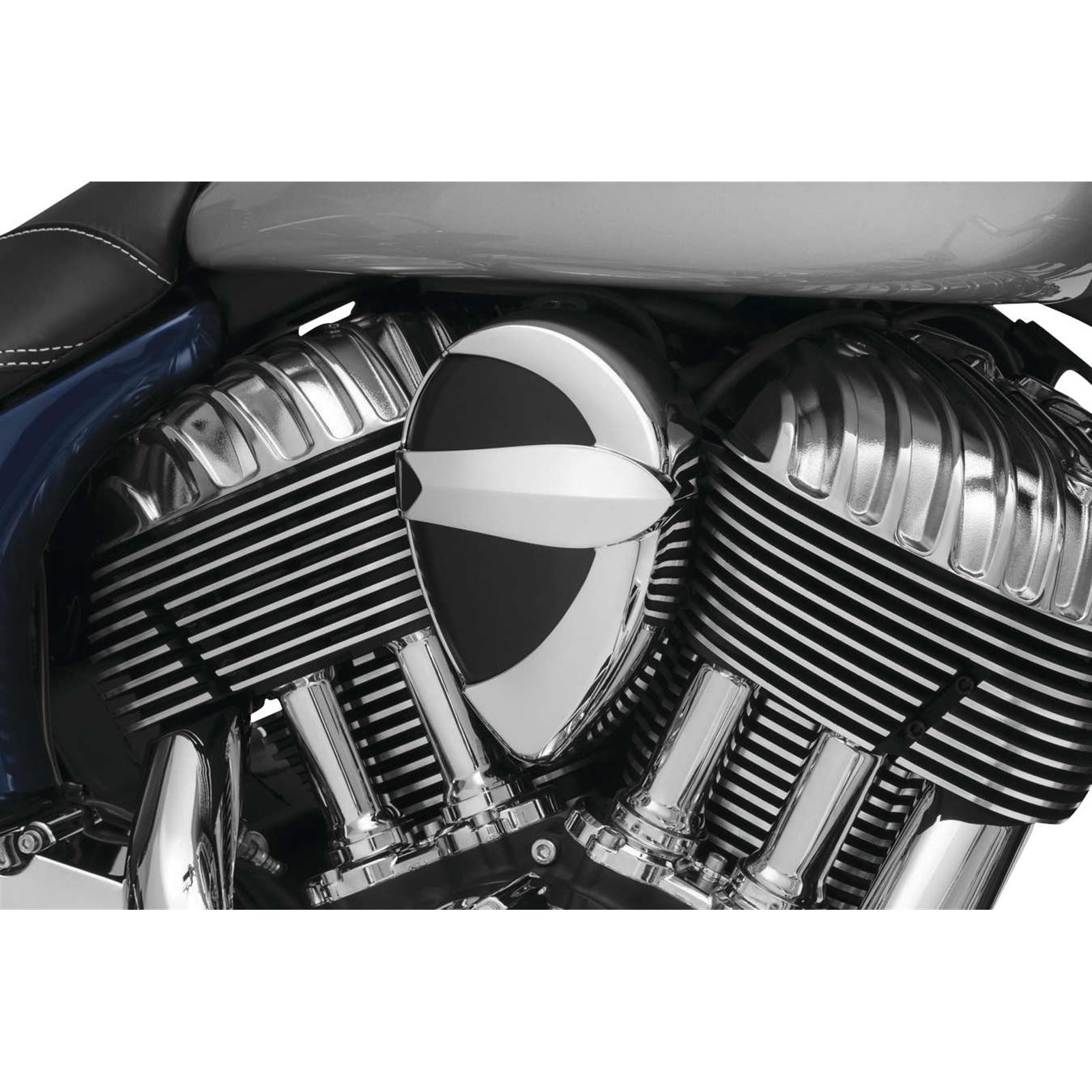 Kuryakyn Horn Cover By John Shope for Indian Chrome 5697_107456