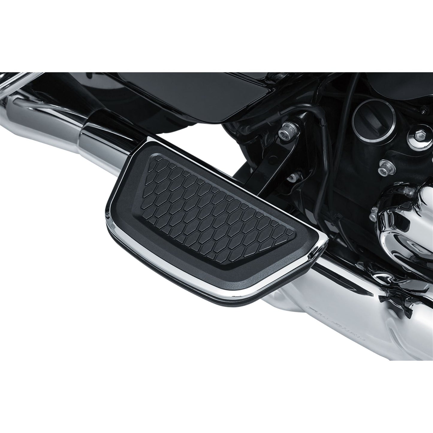 Kuryakyn Floorboard Covers for V-Twin Passenger Board Inserts - Hex - Chrome 5902_412227