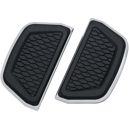 Kuryakyn Floorboard Covers for V-Twin Passenger Board Inserts - Hex - Chrome 5902_412228