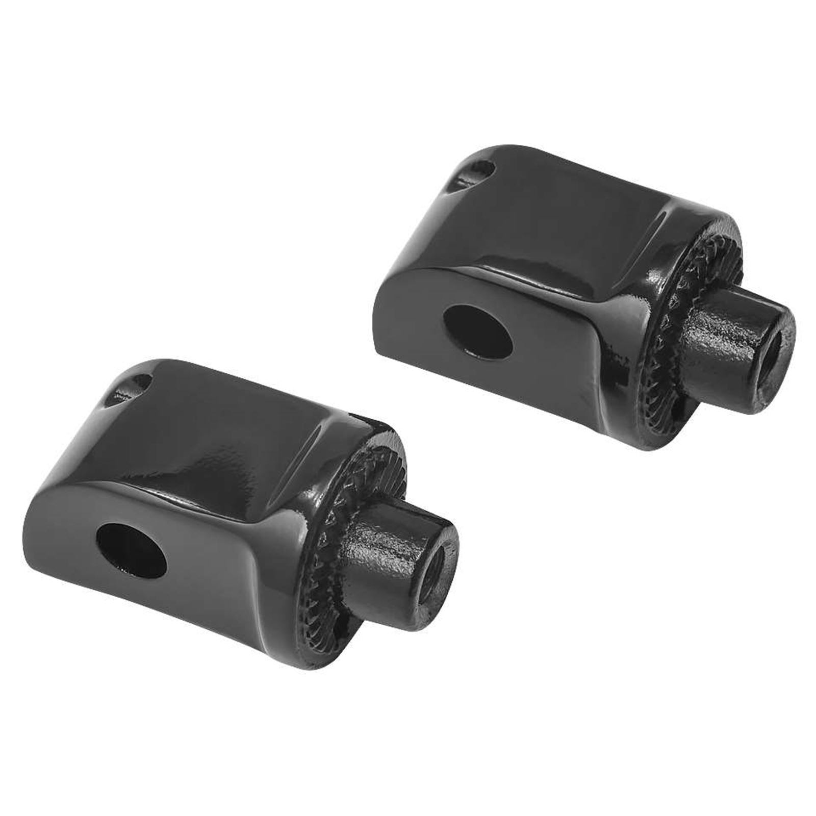 Kuryakyn Rear Splined Adaptor Mounts for Cruisers, Gloss Black 8865_107601